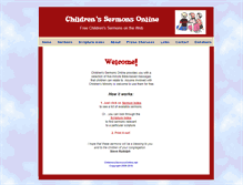 Tablet Screenshot of childrenssermonsonline.net